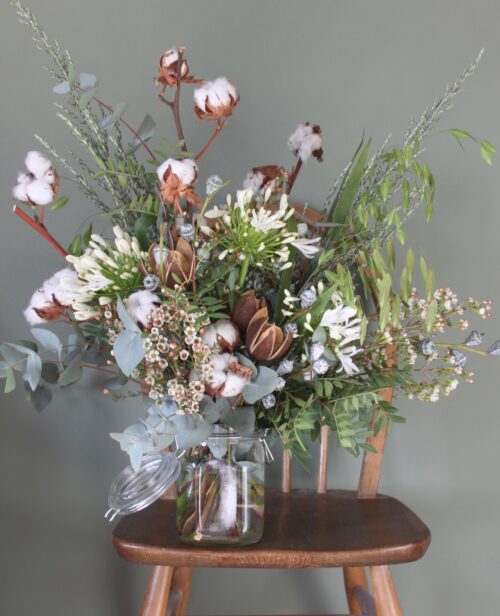Christmas vase arrangement