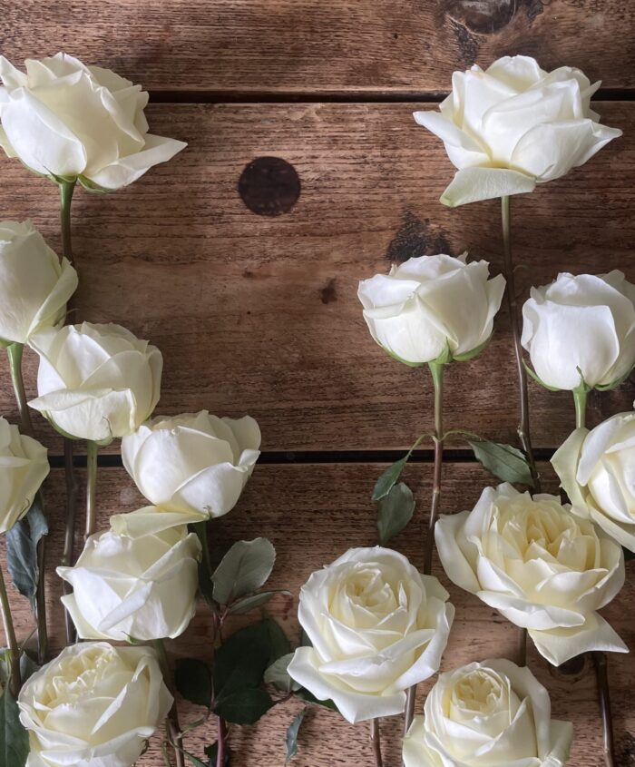 all rose wedding